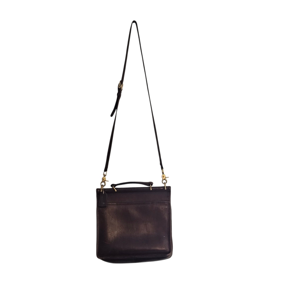 Vintage Coach Women's Willis Full Grain Leather Shoulder Bag J8U-9927 Brown READ - Picture 2 of 16